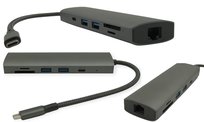 Hub USB-C z Ładowaniem PD Czytnik SD MicroSD do Laptopów Gigabyte multiport