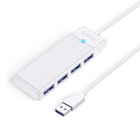 Hub USB Orico PAPW4A-U3 4-portowy 4x USB-A 3.0 0,15 m - biały Orico