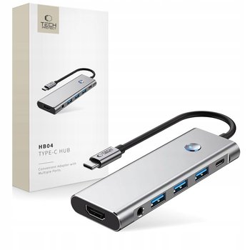 Hub USB Tech-protect USB-A / TYPE-C / HDMI 4K / SD / TF / Audio 8 portów - Inny producent