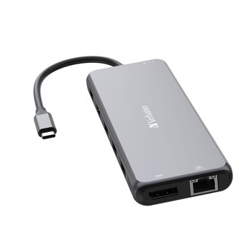Hub USB Verbatim CMH13 2xUSB-C PD 1xUSB-A 3.1 3xUSB-A 3.0 2xUSB-A 2.0 2xHDMI DisplayPort RJ-45 audio - Verbatim