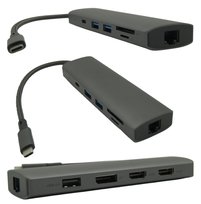 HUB z Ładowaniem PD Czytnik SD MicroSD do Laptopów Chuwi Multiport USB-C