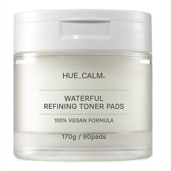 Hue Calm, Vegan Waterful Refining Toner Pads, Tonizujące Płatki Do Twarzy, 170g - Hue Calm