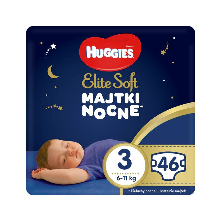 Huggies Elite Soft Night Pants 3 (6-11Kg) 2X23 Szt - Huggies | Sklep ...