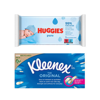 Huggies Pure + Chusteczki higieniczne KLEENEX Original 70 szt - Huggies