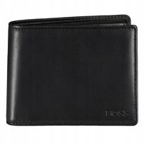 Hugo Boss portfel skóra naturalna czarny - mężczyzna Hugo Boss