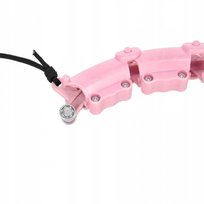 Hula Hop HMS HHW02 z obciążnikiem i wypustkami jasno różowy + pas BR163 w zestawie