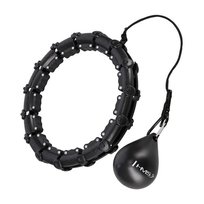Hula Hop z wypustkami i obciążnikiem HMS HHW02 Black