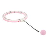 Hula Hop z wypustkami i obciążnikiem + licznik HMS HHW06 Light Pink