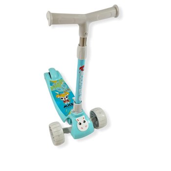 Hulajnoga balansowa składana lekka trójkołowa świecące koła 202 Miętowa - Inny marka