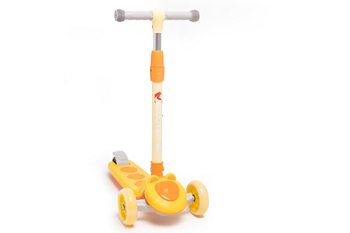 Hulajnoga dziecięca balansowa składana trójkołowa koła LED 308 Żółta - Inny marka