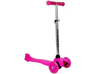 Hulajnoga Dziecięca Trójkołowa Balansowa Model 913 Różowa - LEAN Sport