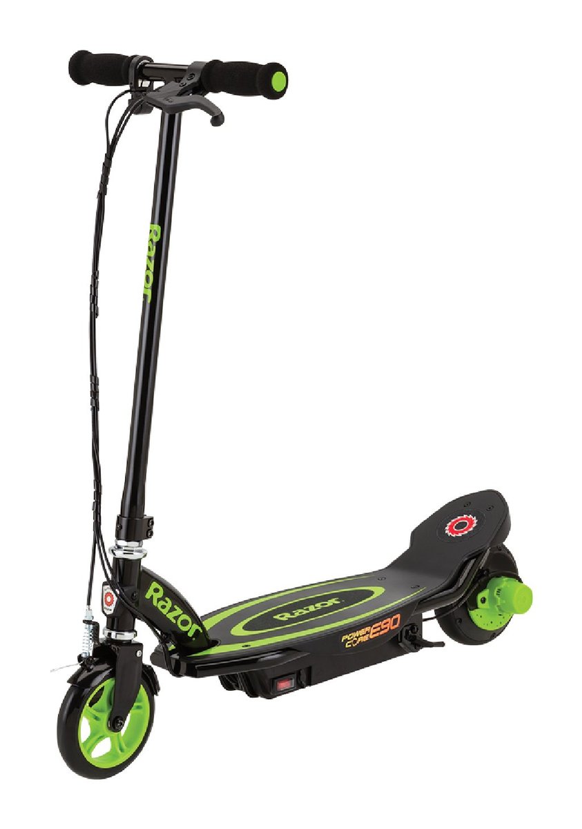 Hulajnoga elektryczna Razor E90 Power Core zielona, 16 km/h, 90 W
