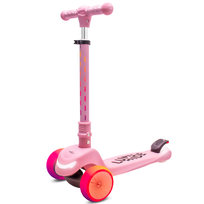 Hulajnoga Trójkołowa Balansowa Składana Regulowana Koła Tęcza Lumi Ride Led 7 Kolorów 20 Programów Różowy Sun Baby
