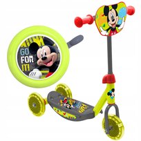 HULAJNOGA TRÓJKOŁOWA DLA DZIECI MIKI MICKEY 18m+ do 20kg + DZWONEK MICKEY