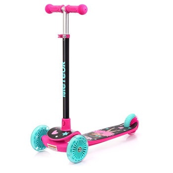 Hulajnoga trójkołowa Meteor Funny Pink LED - Meteor