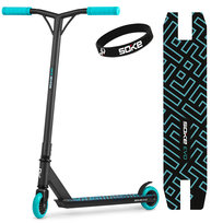 Hulajnoga wyczynowa ABEC-9 STUNT SOKE EVO 100kg czarna