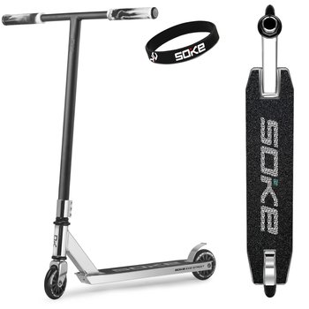 Hulajnoga wyczynowa Soke EVO Street ABEC-9 T-BAR srebrna - SOKE