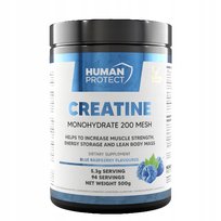Human Protect CREATINE MONOHYDRATE 500g Kreatyna Monohydrat Malina