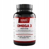 Human Protect OMEGA 3 HIGH DOSE 100SOFTGELS KWASY TŁUSZCZOWE OMEGA-3