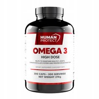 HUMAN PROTECT Omega 3 High Dose - 200 softgels Kwasy Tłuszczowe Omega-3