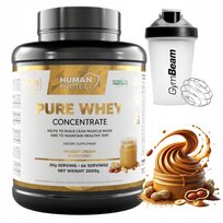 Human Protect PURE WHEY CONCENTRATE 2kg BIAŁKO WPC MASŁO ORZECHOWE