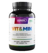 Human Protect VIT&MIN Vitamin&Minerals - 120vcaps.