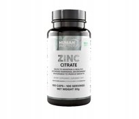 Human Protect ZINC CITRATE 15mg CYNK CYTRYNIAN 100vkaps zdrowa skóra