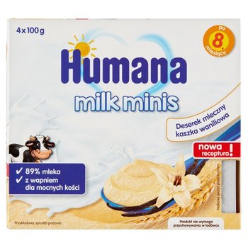 Humana, deserek mleczny kaszka waniliowa, 400 g - Humana