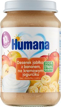 Humana, Kremowy jogurt jabłko banan, 190 g - Humana