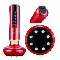 HUMANAS DermaSmooth Masażer antycellulitowy z funkcją bańki chińskiej czerwony