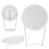 Humanas, HS-ML01 Lusterko do makijażu z podświetleniem LED białe
