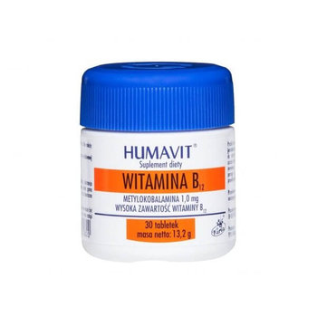 Humavit Witamina B12, suplement diety, 30 tabletek - VARIA