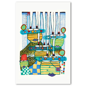 HUNDERTWASSER 01 PLAKAT 61X91 - DEKORAMA