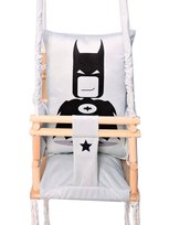 Huśtawka 3w1dla dzieci Usztywniona Domowa /Batman+pas bezp. CE Lovegifts