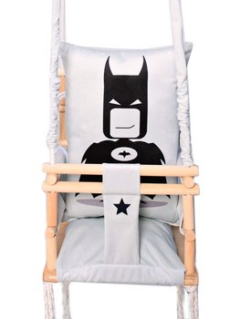 Huśtawka 3w1dla dzieci Usztywniona Domowa /Batman+pas bezp. CE Lovegifts - Love gifts