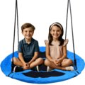 Huśtawka bocianie gniazdo FUNFIT GARDEN, niebiesko-czarna, 110 cm - FUNFIT GARDEN