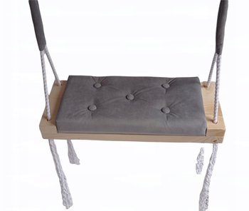Huśtawka dla dzieci dom pokój tapicerowana SZARA - Inny producent