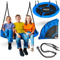Huśtawka ogrodowa bocianie gniazdo 115 cm Neo-Sport Swingo niebieska - Neo-Sport
