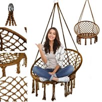 Huśtawka Ogrodowa Bocianie Gniazdo Fotel Wiszący Do Domu Ogrodu Xl Boho
