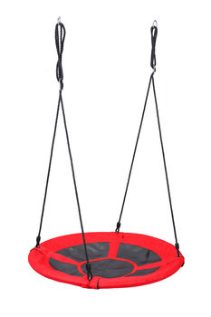 Huśtawka ogrodowa Bocianie Gniazdo XL, 100 cm, 150 kg, czerwona - ModernHome