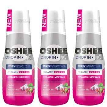 Hydrokoncentrat OSHEE DROP IN OSHEE, 3 szt. - czerwone winogrono dragonfruit witaminy minerały bez barwników napój do saturatora - Inna marka