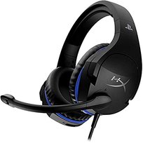 HyperX Cloud Stinger — oficjalnie licencjonowany zestaw słuchawkowy do gier PS4 do PlayStation 4, obrotowe nauszniki, pianka zapamiętująca kształt, suwaki, mikrofon z redukcją dźwięku HyperX
