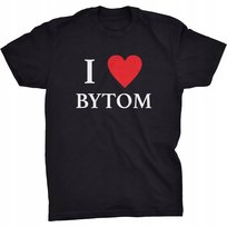 I Love Bytom Koszulka Z Nadrukiem Serce Miasto GILDAN