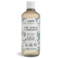 I Love Naturals Body Wash, Żel pod prysznic, Lime Ginger & Cardamon, 500ml I Love