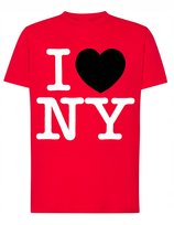 I Love New York T-shirt Męski Nadruk Rozm.XS