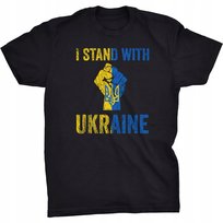 I Stand With Ukraine Koszulka Protest Pięść Herb