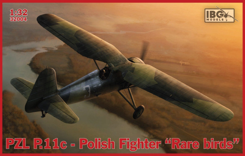Фото - Збірна модель IBG, model do sklejania Ibg Pzl P.11C Polish Fighter Rare Birds