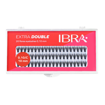 Ibra, Extra Double, kępki rzęs 0.10 C 10 mm - Ibra
