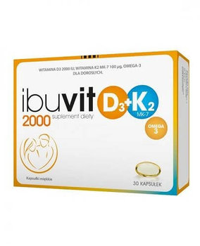 Ibuvit D3 2000 + K2 Mk-7 Omega 3 30 Kaps. - POLPHARMA