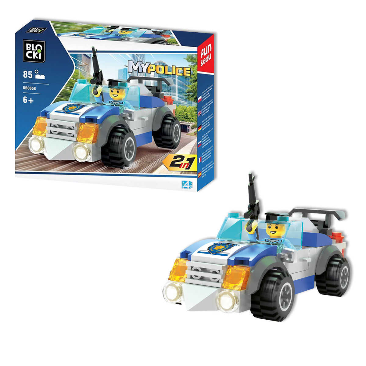 Icom, klocki konstrukcyjne Blocki MyPolice, 2w1